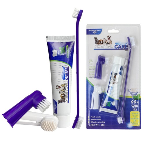 Pet oral kit finger - pet, toothbrush