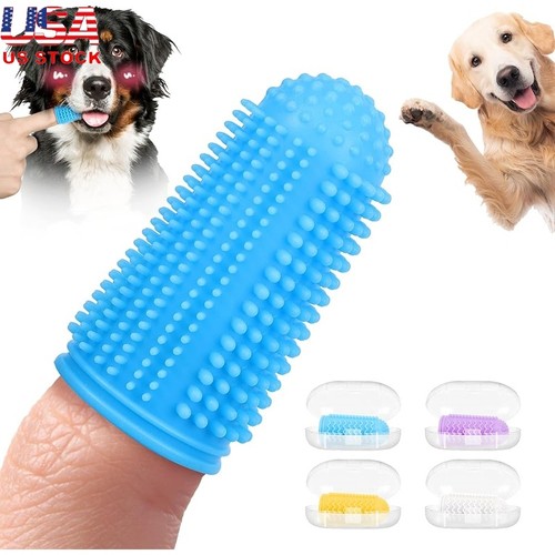 Non slip dog finger toothbrush - non-slip,