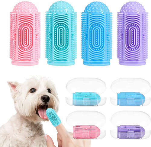 Dog toothbrush pack - toothbrush, 4